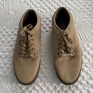 Vans Men's Beige Canvas Sneakers